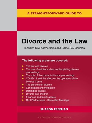 cover image of A Straightforward Guide to Divorce and the Law